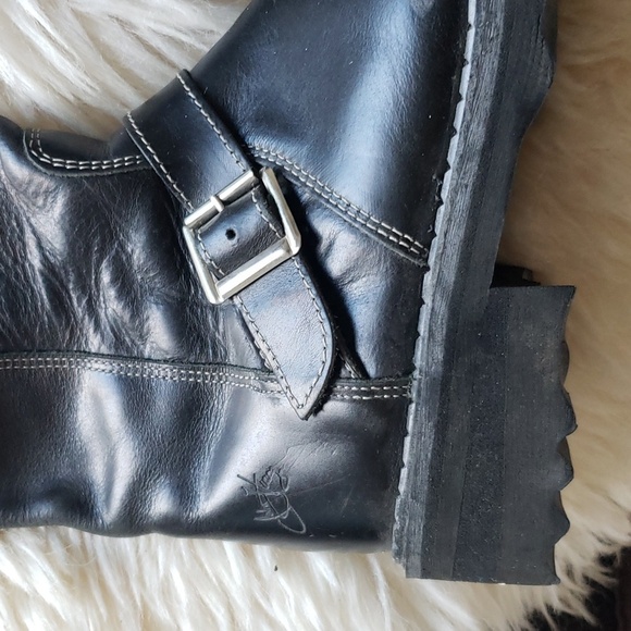 Fluevog Bond GirlTall Boots with Buckles Discontinued Size 5.5 - Picture 4 of 11